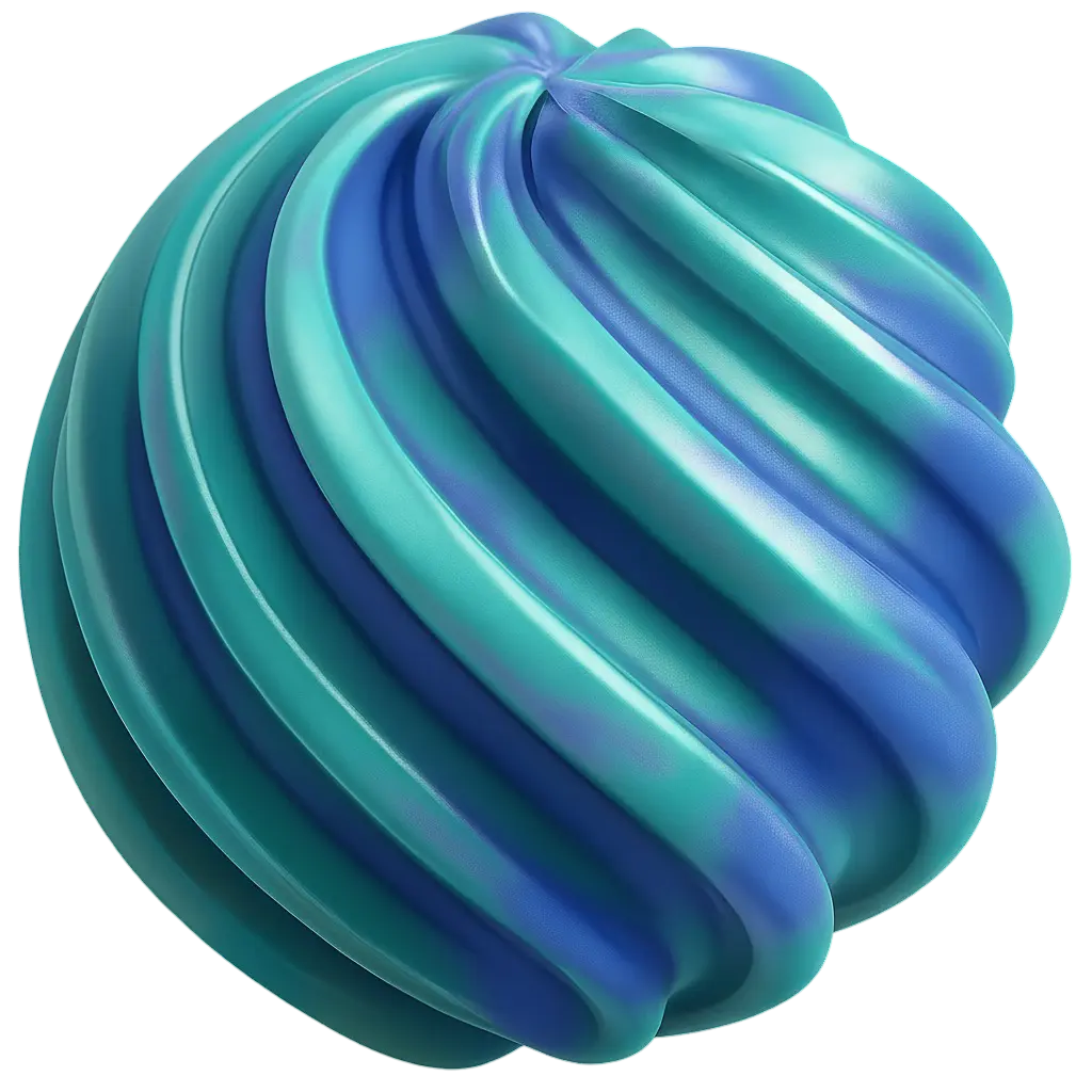 Abstract 3D blue sphere